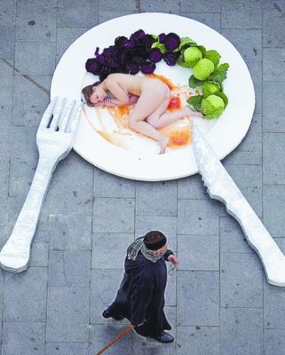 裸体盛宴 素食主义的新奇倡导